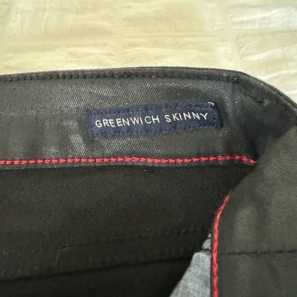 Tommy Hilfiger Faux Leather Jeans, 6 Black, NWOT - Picture 4 of 10